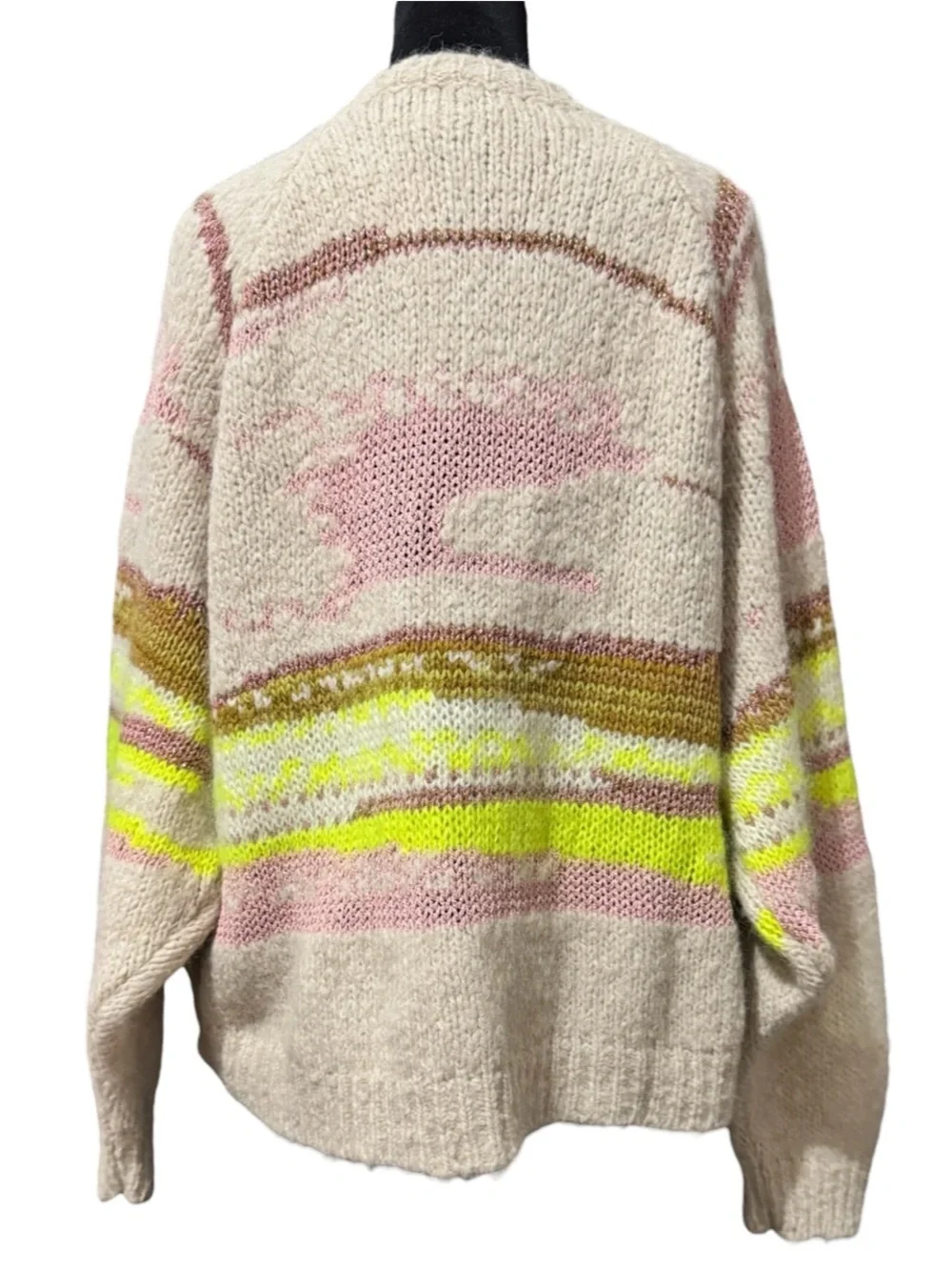 Pilcro Anthropologie Oversized Open Front Cardigan Sweater Large XL NWT - Picture 7 of 13